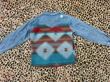 Load image into Gallery viewer, Aztec Denim Jacket
