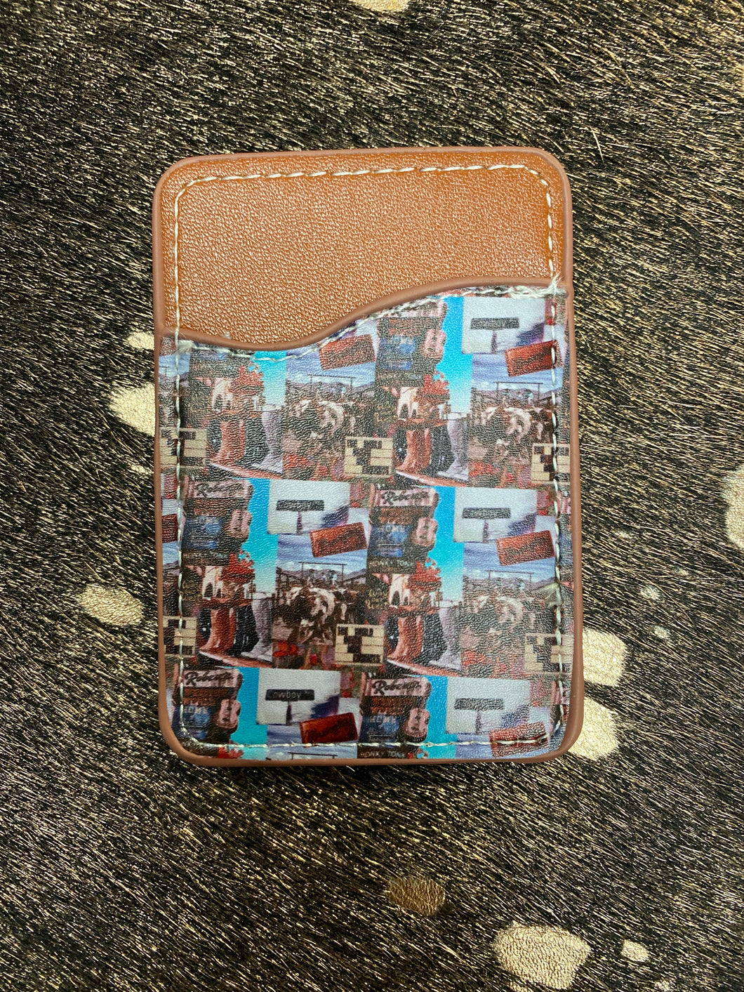 Rodeo collage phone wallet
